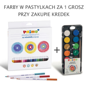 Kredki ołówkowe sześciokątne 24 kolory + 126A12FN za 1 grosz