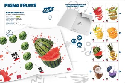 Zeszyt A4 42 kartki linia Fruits